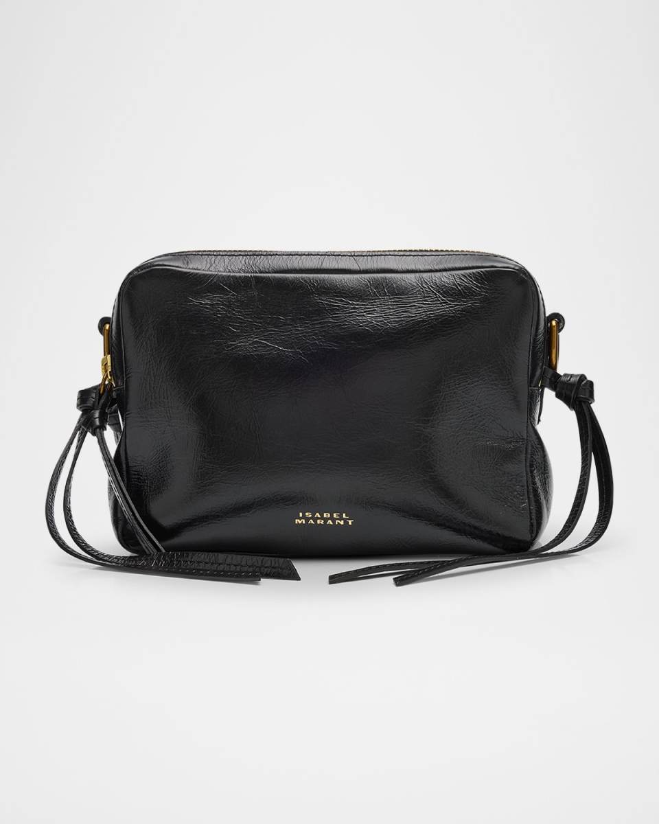Wardy Zip Leather Camera Shoulder Bag